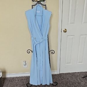 Calvin Klein Blue Sleeveless Maxi Sundress